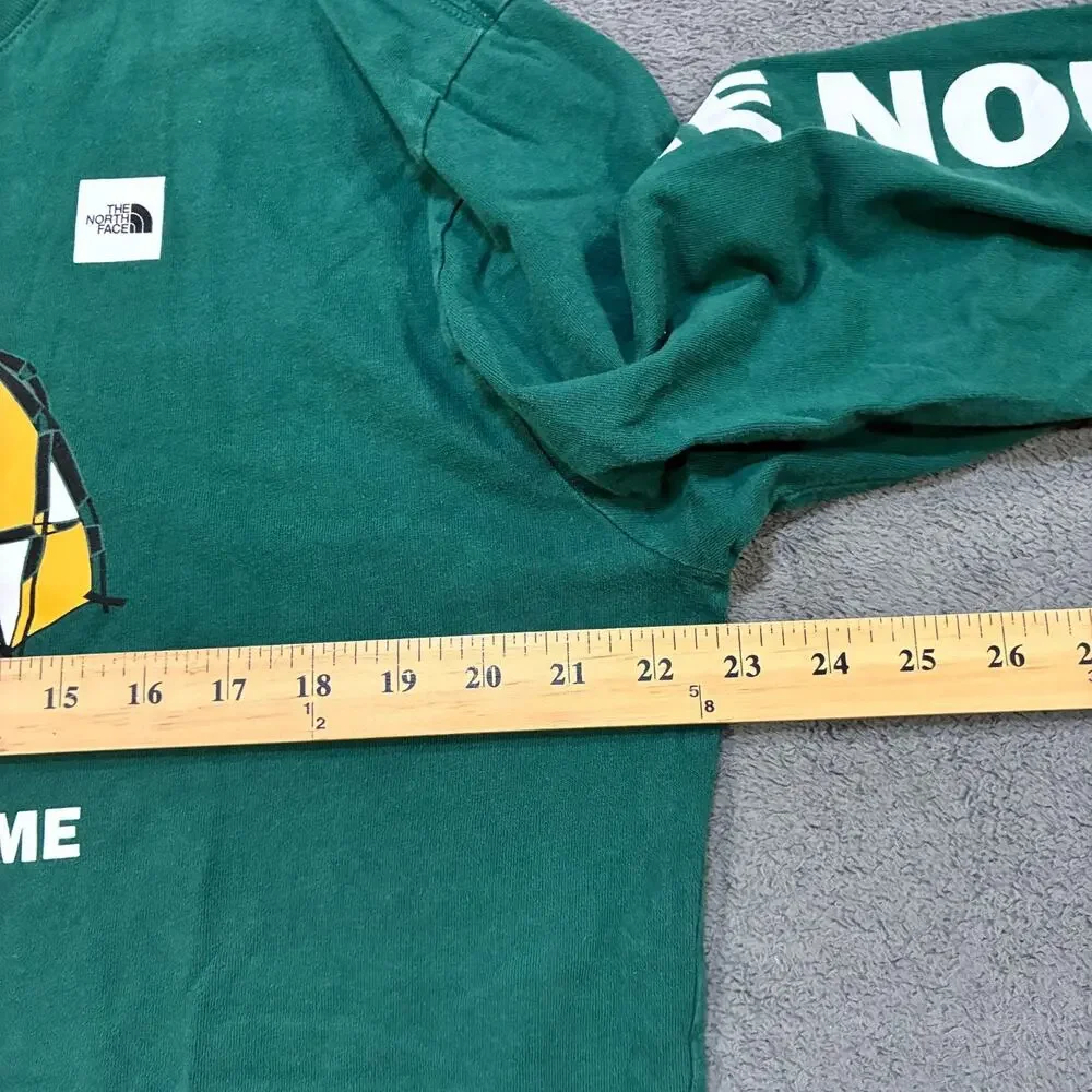 The North Face Dark Green Outdoor Graphic Long Sleeve Shirt Men's Size Large